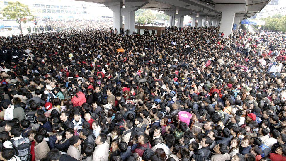 12 impresionantes imágenes que muestran cuán abarrotada de gente está China