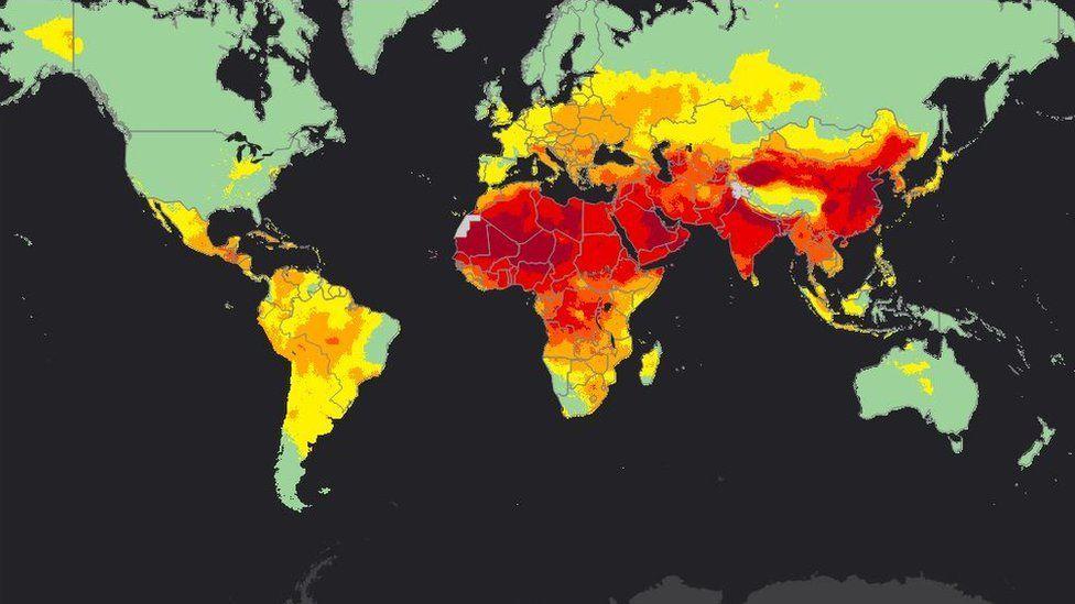 El mapa que muestra cuán contaminado está el aire que respiramos