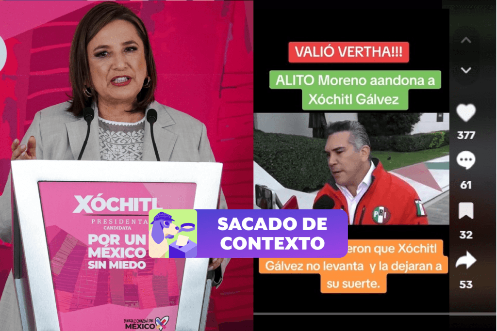 Alejandro Moreno no dijo que a Xóchitl no le favorecen las encuestas, se refería a Beatriz Paredes en 2023