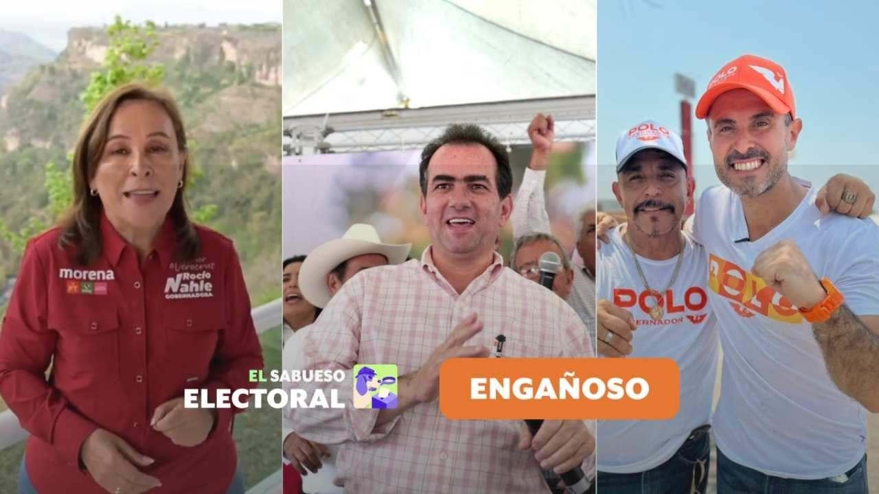 Candidatos al gobierno de Veracruz lanzan datos falsos y propuestas engañosas