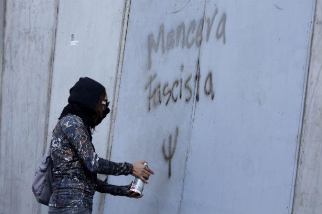 Los disturbios después de la marcha al Zócalo (fotos)