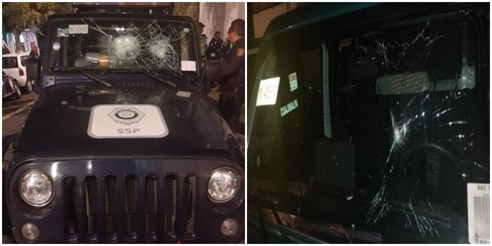 Atacan a policías con disparos, palos y tabiques tras dar positivo en alcoholímetro; hay 10 detenidos
