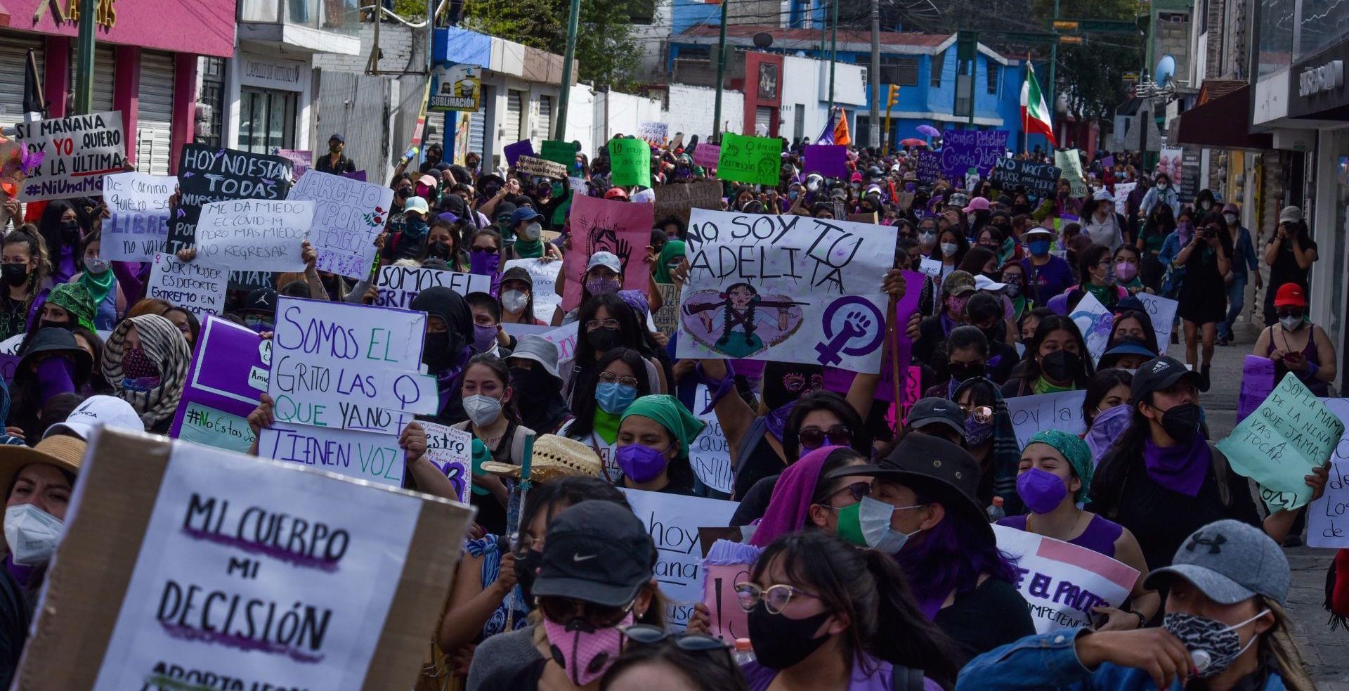 Liberan a las 9 personas detenidas en Aguascalientes tras la marcha del 8M