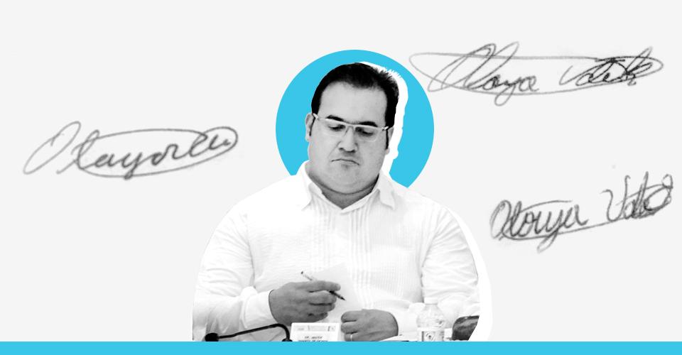 Hay irregularidades en las firmas de los contratos de la red de empresas en Veracruz: grafólogo