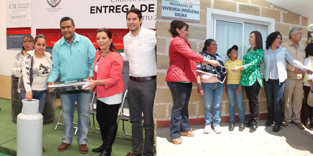 Estufas y casas, los regalos en el Edomex a 10 días del inicio de las campañas electorales