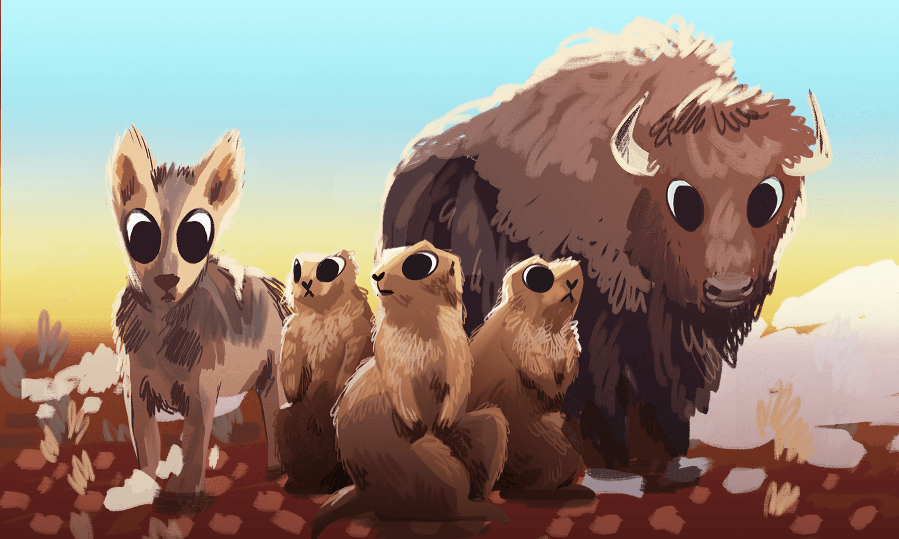 Bisontes, lobos, perritos: gracias al trabajo científico, *las praderas mexicanas de Janos vuelven a la vida*