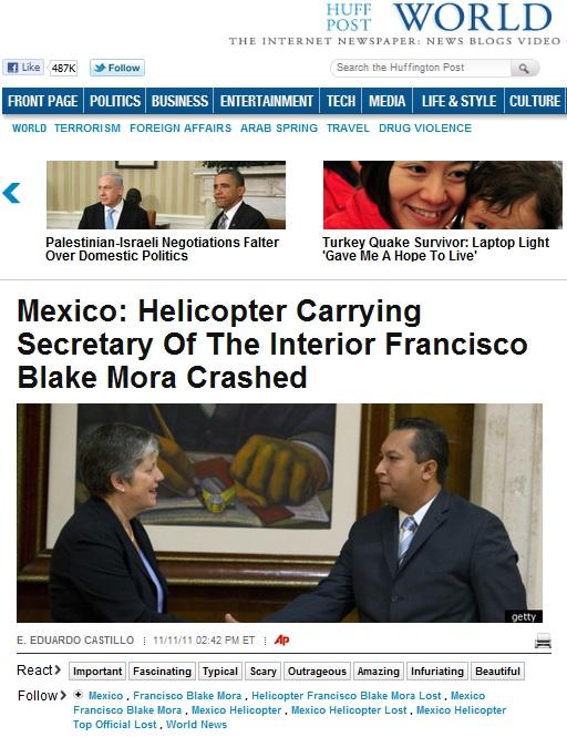 La muerte de Blake Mora en la prensa internacional