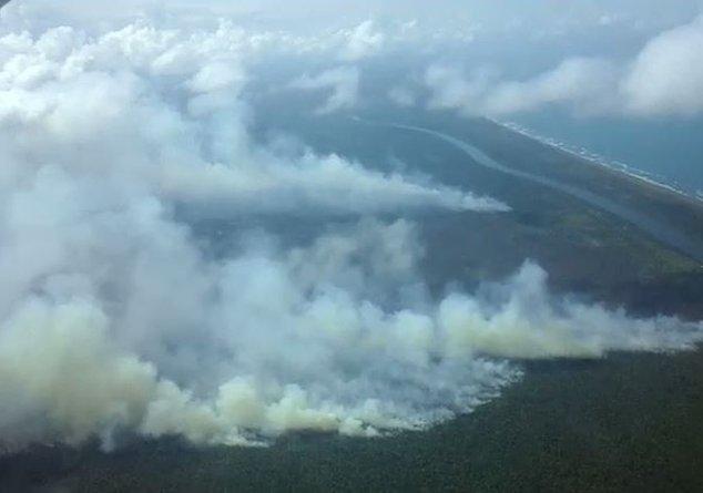 El incendio “fuera de control” que avanza en la reserva Indio Maíz en Nicaragua, uno de los bosques tropicales más importantes de Centroamérica