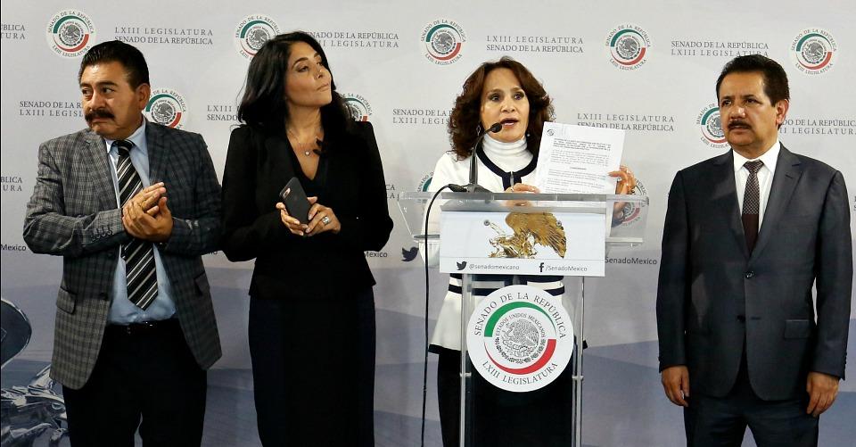 12 senadores del PRD renuncian a la bancada tras ratificación de Padierna como coordinadora