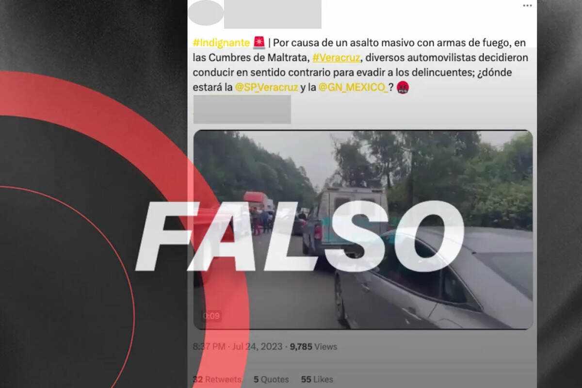 ¿Asalto masivo en la carretera Puebla-Veracruz? Autoridades lo desmienten