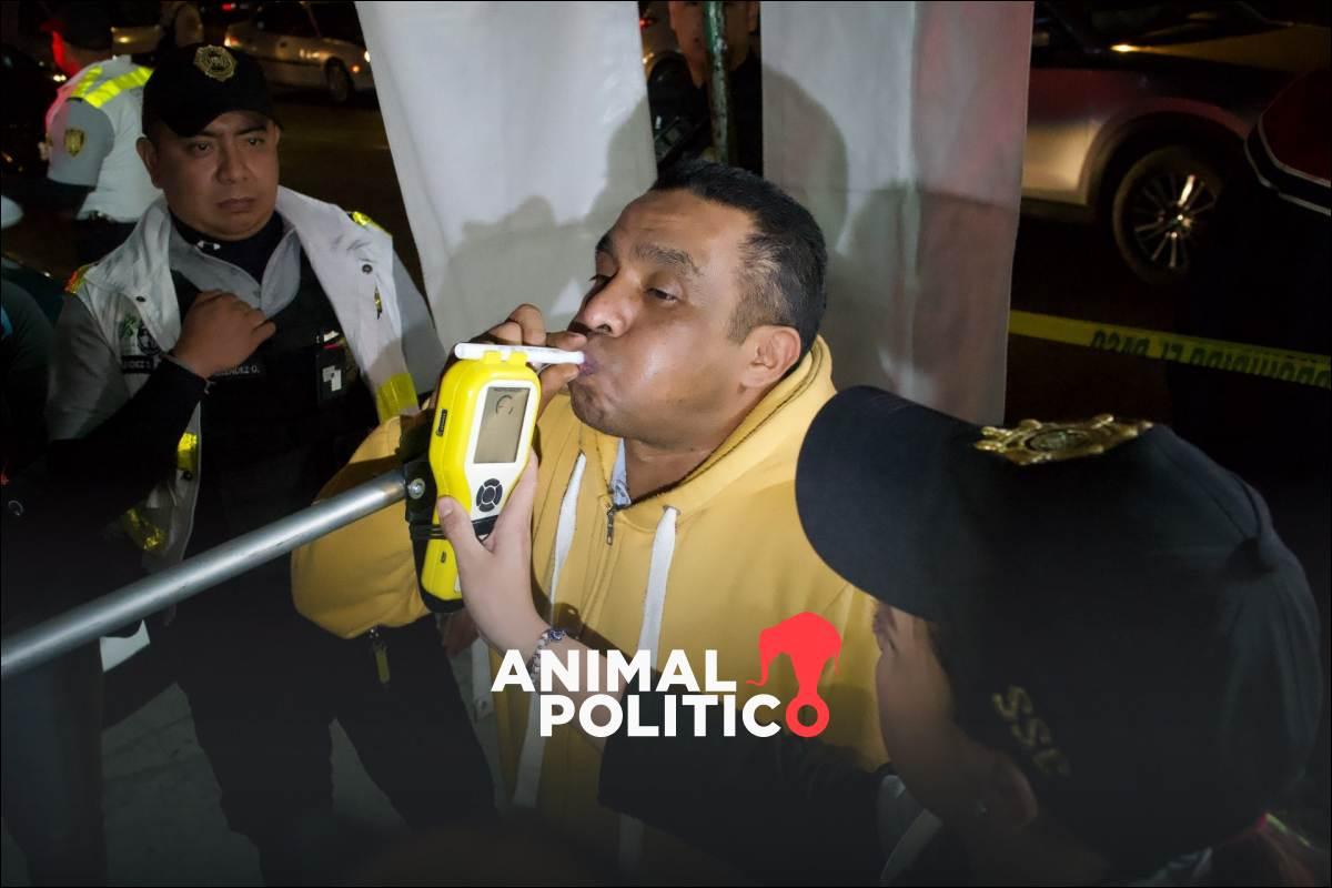Inicia operativo de alcoholímetro en CDMX previo a festejos navideños