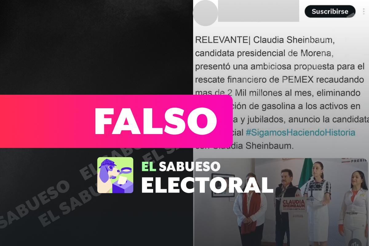 Sheinbaum no propone eliminar prestaciones a empleados de Pemex