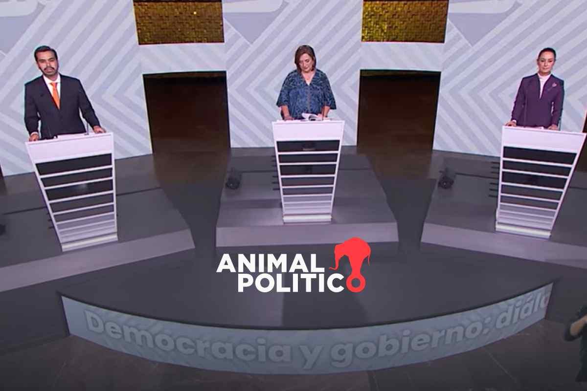 Claudia Sheinbaum, Xóchitl Gálvez y Jorge Álvarez Máynez inician tercer y último debate presidencial de cara al 2 de junio