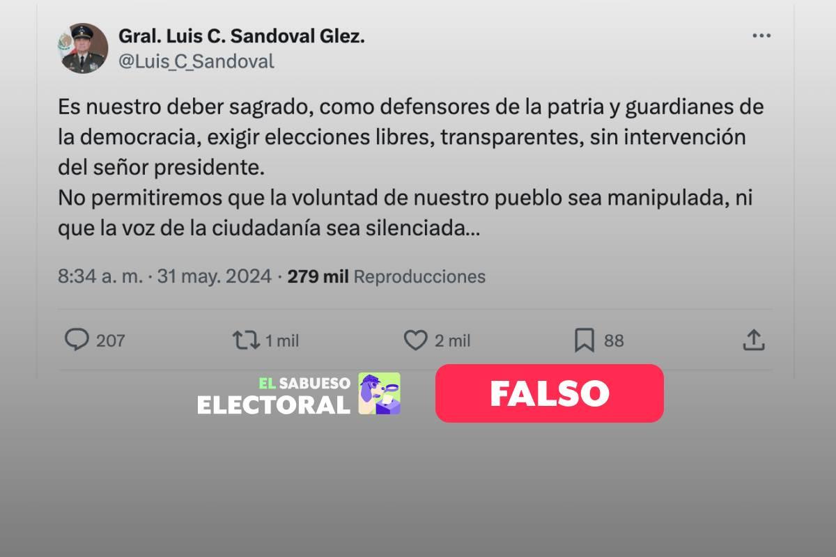 Cuenta eliminada del secretario de defensa fue usurpada desde el año pasado