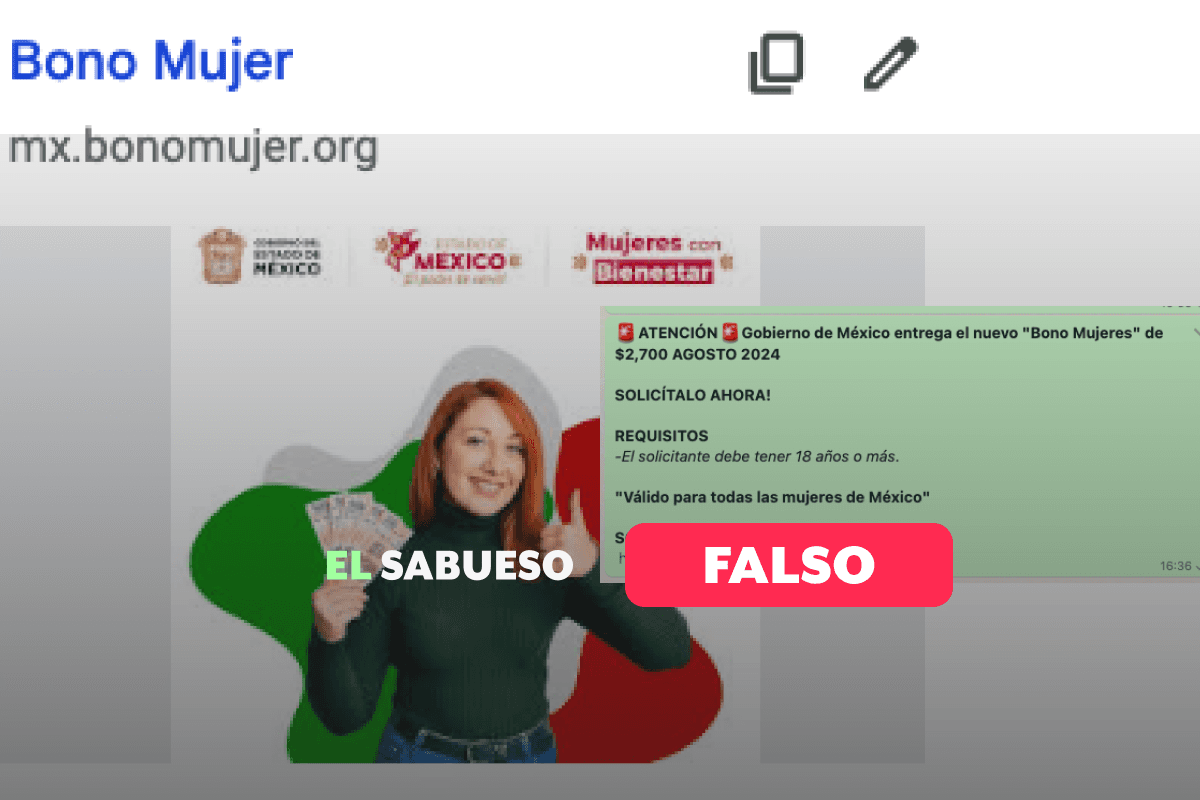 Gobierno de México no entrega nuevo “Bono Mujeres”, ese programa social no existe