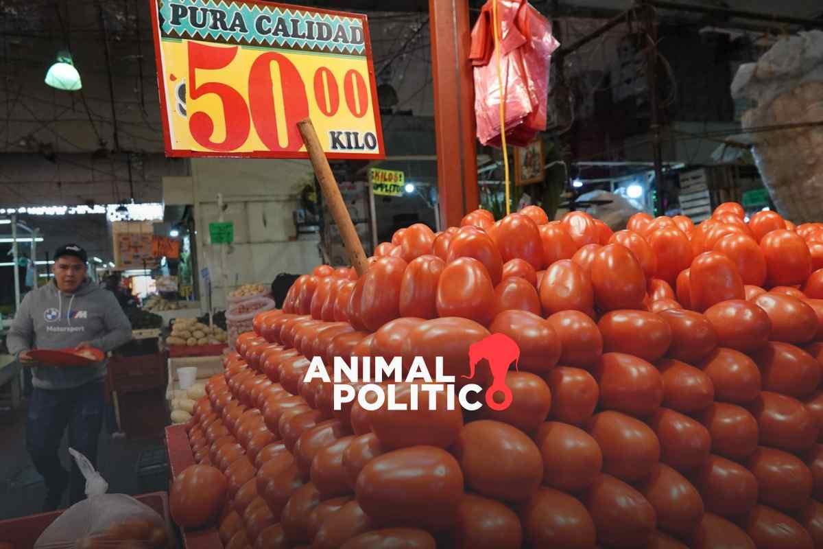 Inflación en julio llega a 5.57 %, su mayor nivel en 14 meses; jitomate y cebolla, entre lo que más subió de precio