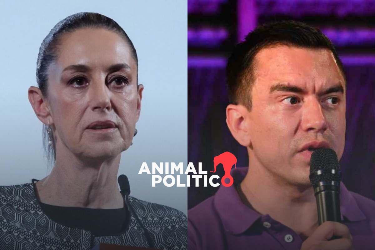 Sheinbaum descarta reanudar relaciones con Ecuador; califica de “dudoso” triunfo de Daniel Noboa