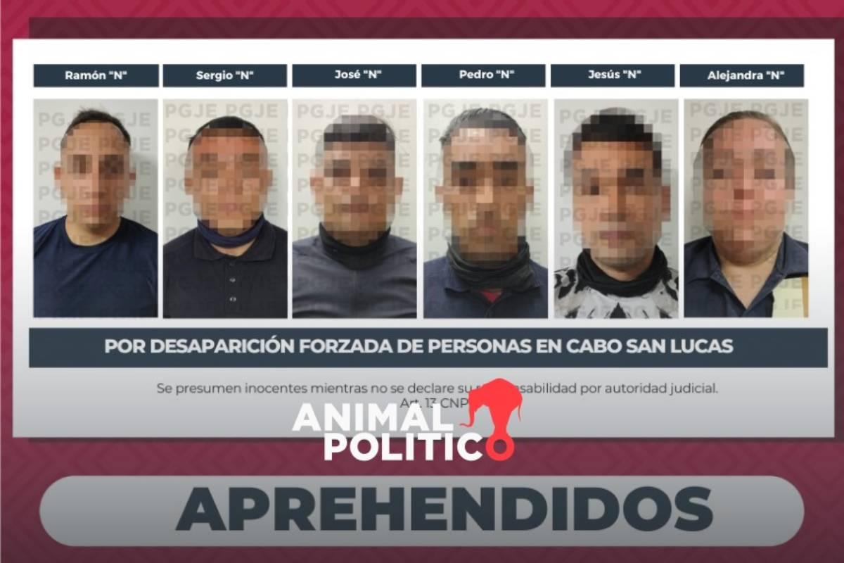 Detienen a seis policías municipales de Los Cabos por presunta desaparición forzada de dos jóvenes