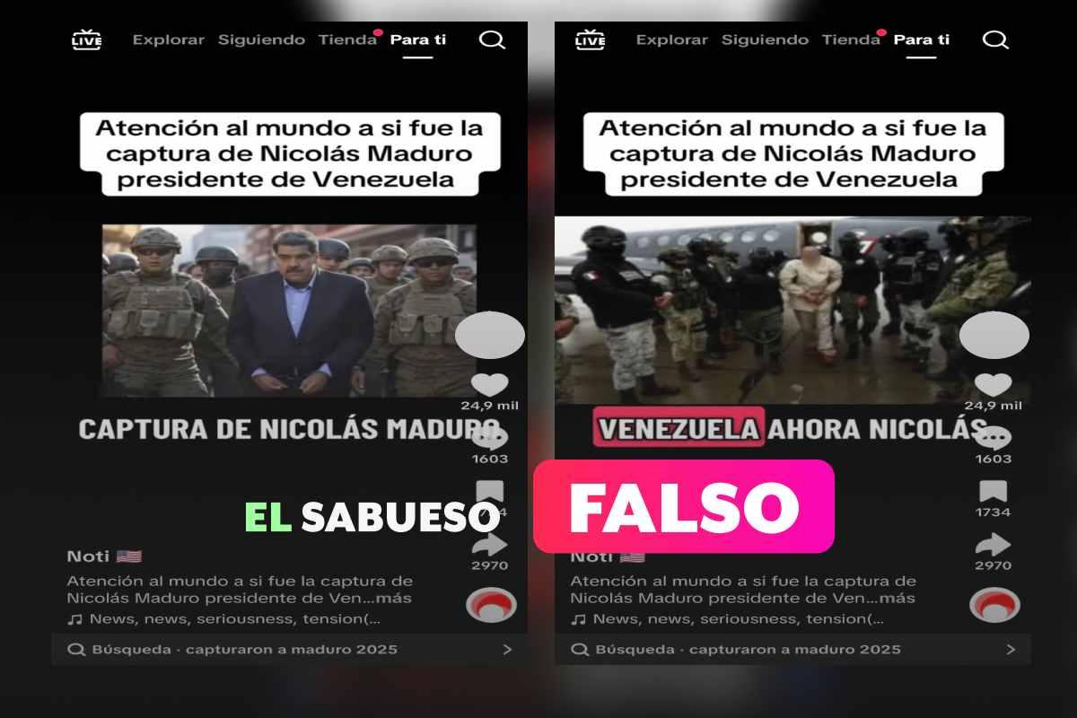 Nicolás Maduro no fue capturado por EU; imágenes corresponden a otras detenciones en México