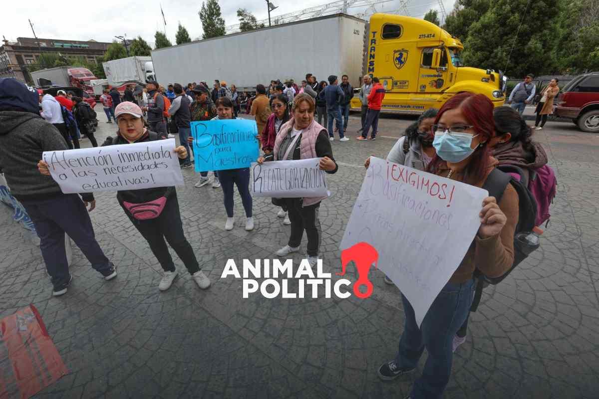 CNTE bloquea vialidades en Oaxaca, Guerrero, Chiapas y Michoacán; pide diálogo con Sheinbaum 