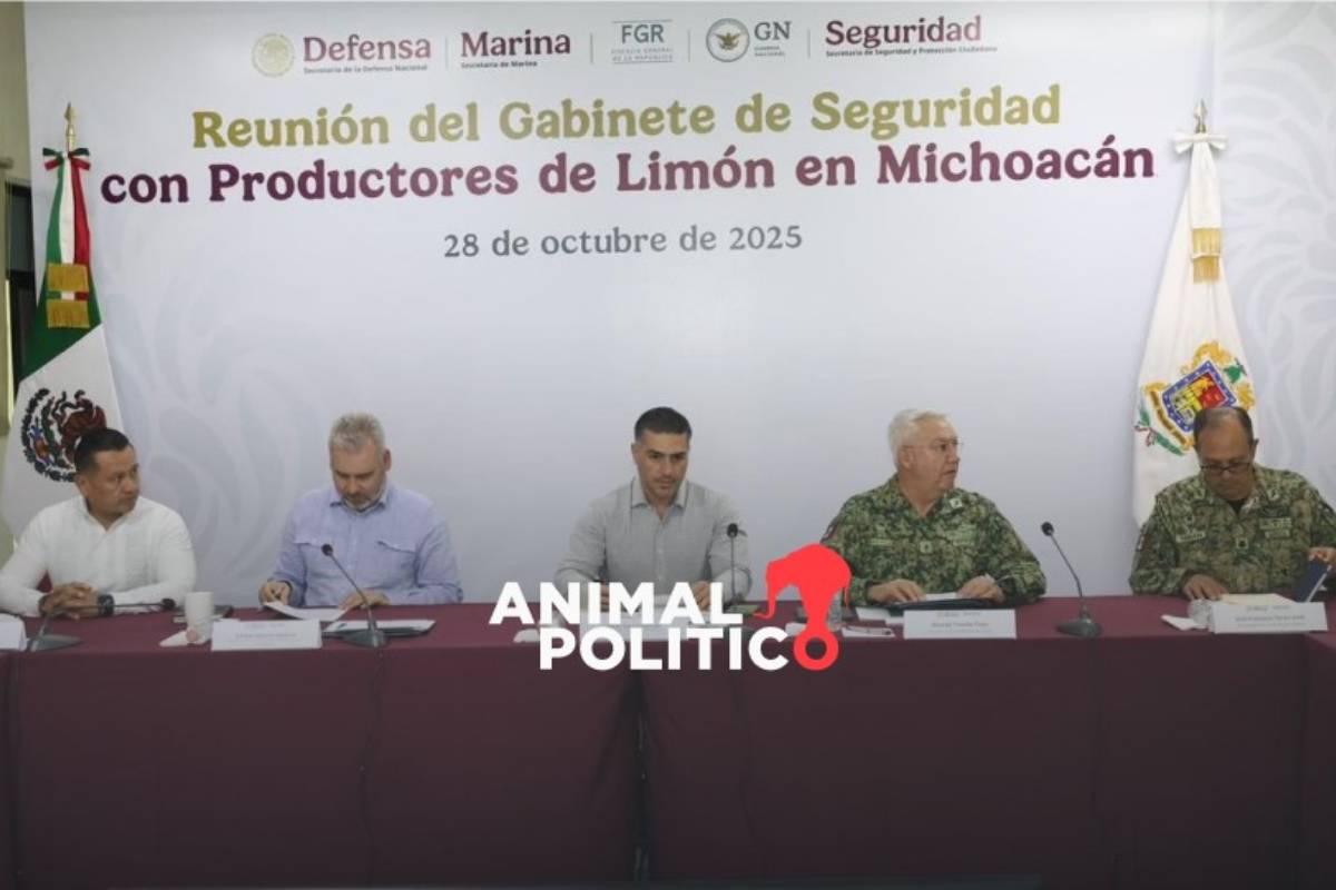 Anuncia Harfuch reforzamiento de seguridad en sector limonero tras asesinato de líder en Apatzingán