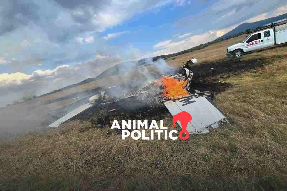 Se desploma avioneta en Purépero, Michoacán; hay cinco personas lesionadas
