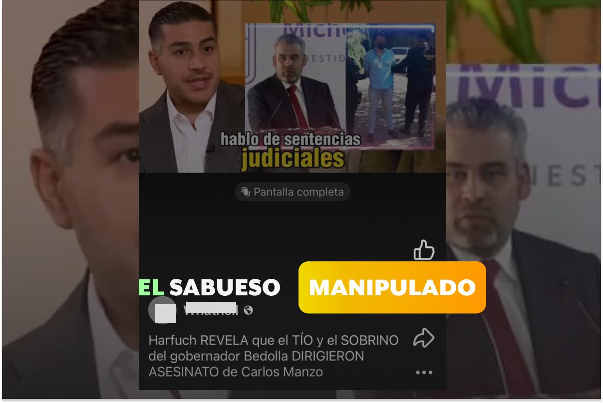 García Harfuch no relacionó a familiares de Ramírez Bedolla con el asesinato de Carlos Manzo