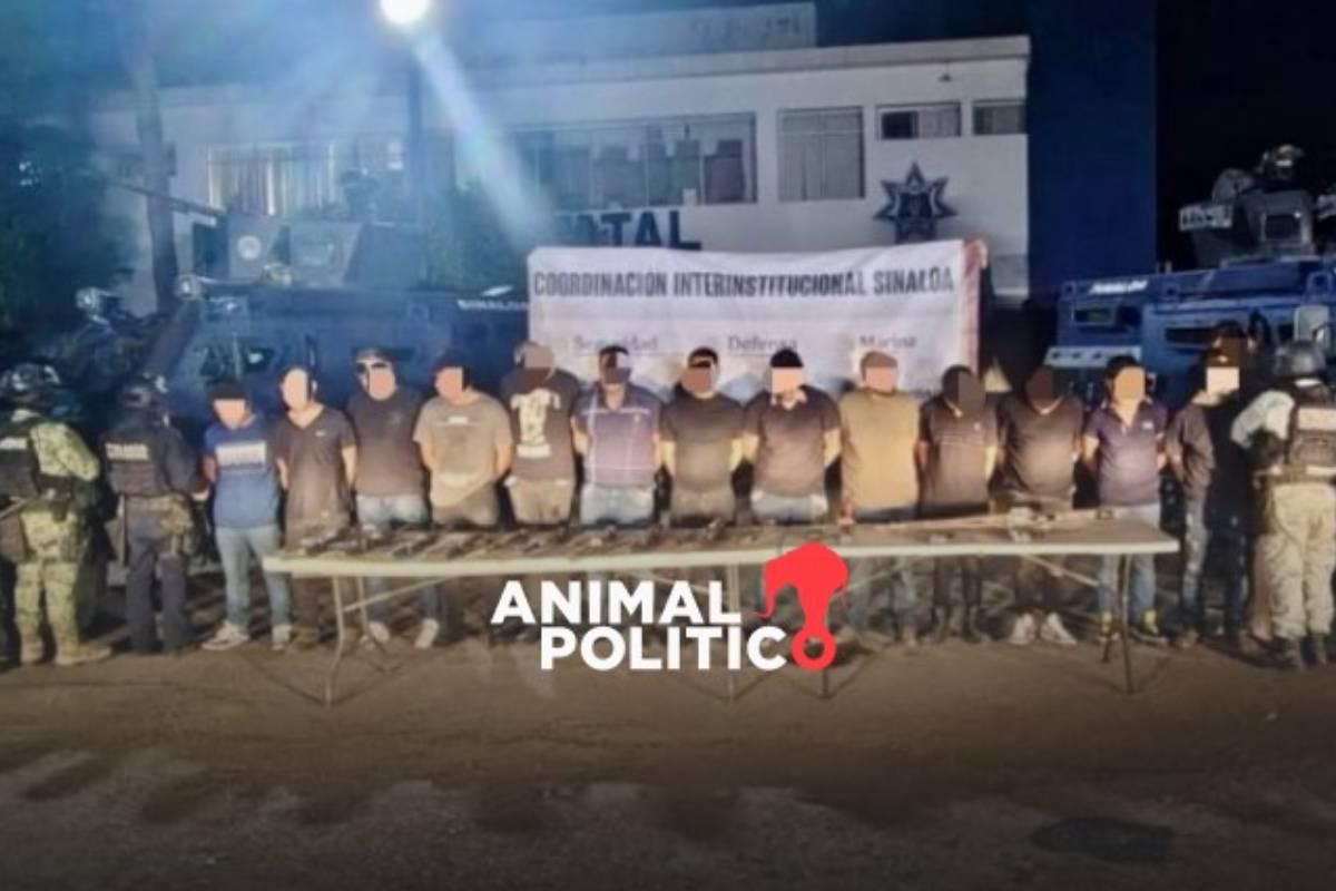 Detienen a presunto líder criminal en Culiacán y a 14 generadores de violencia en Sinaloa