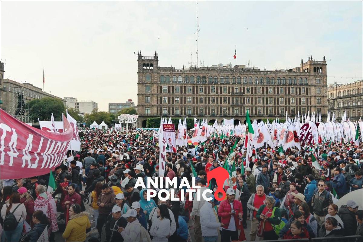 El Zócalo se llena desde temprano previo al mensaje de Sheinbaum por los siete años de la 4T