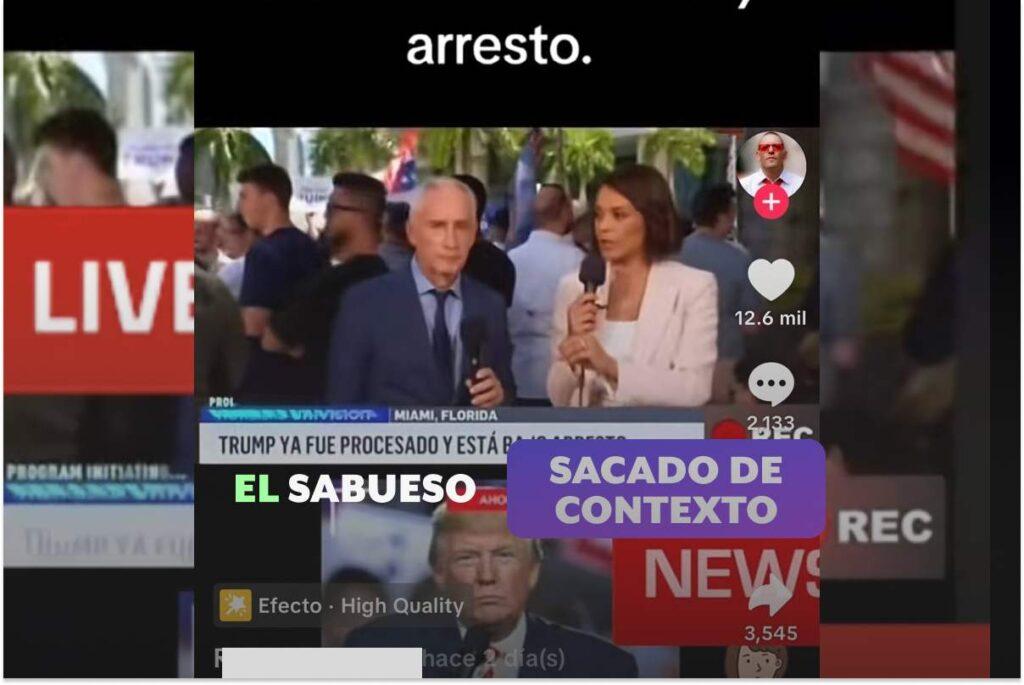 Video engañoso: el supuesto “arresto reciente” de Trump es una grabación de 2023