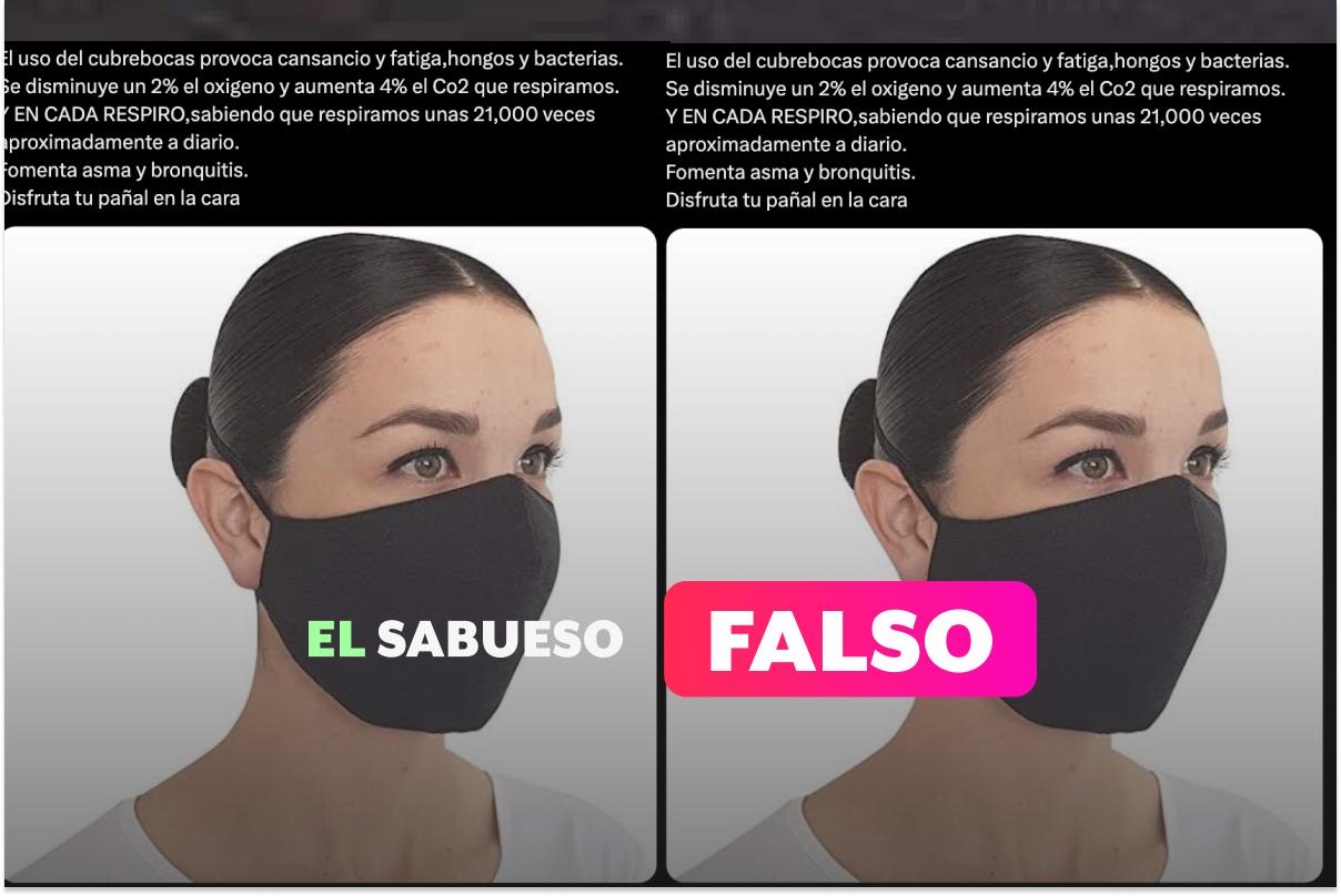 Usar cubrebocas no causa deficiencia de oxígeno, asma ni bronquitis