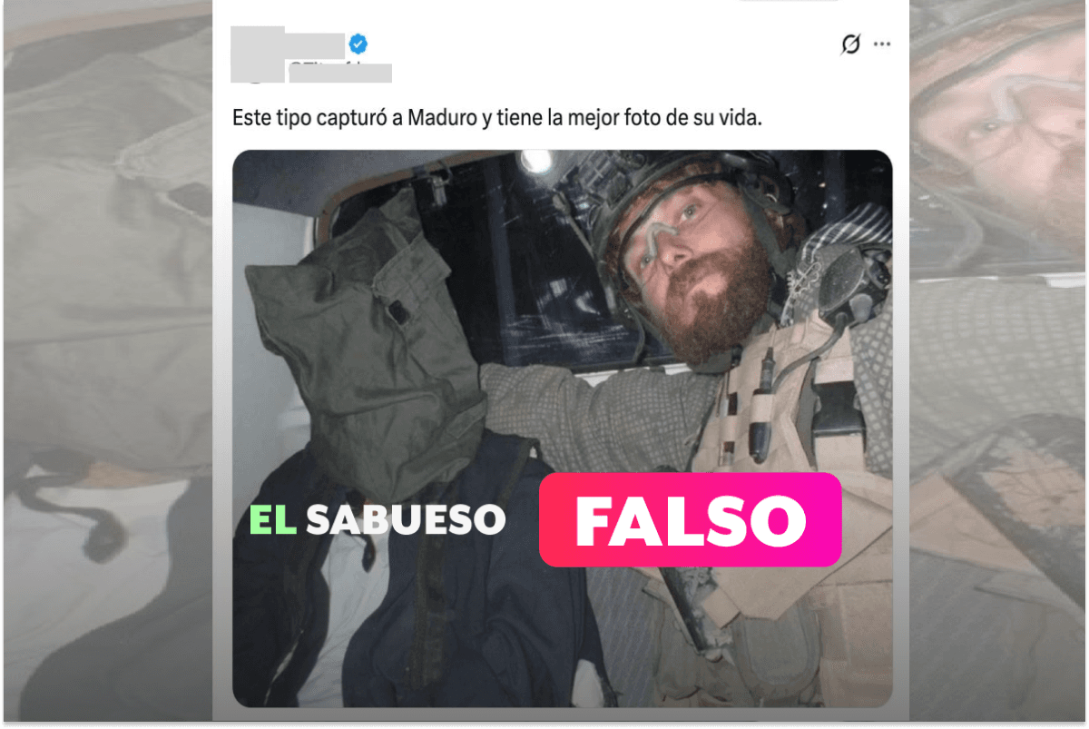 Esta imagen no corresponde a la captura de Maduro; se trata del arresto de Sadam Husein