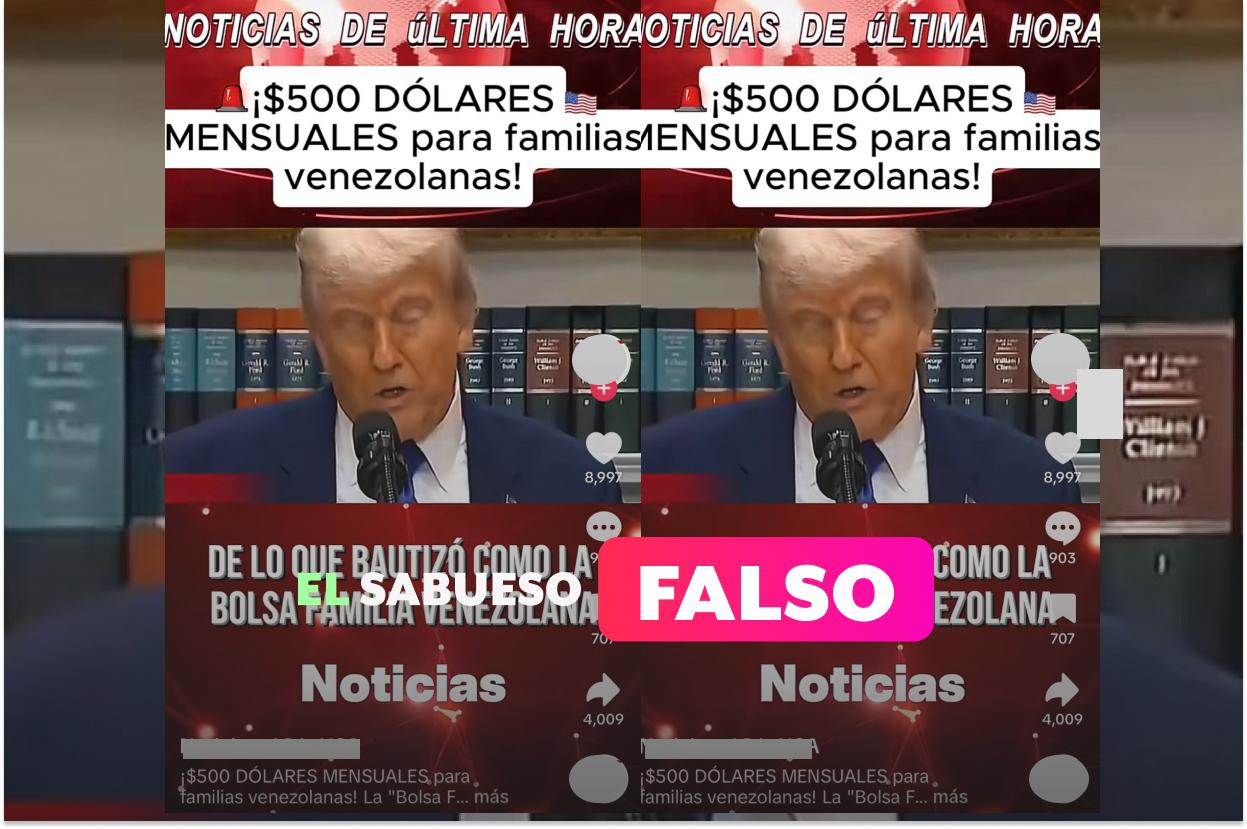 Estados Unidos no entregará 500 dólares mensuales a familias venezolanas