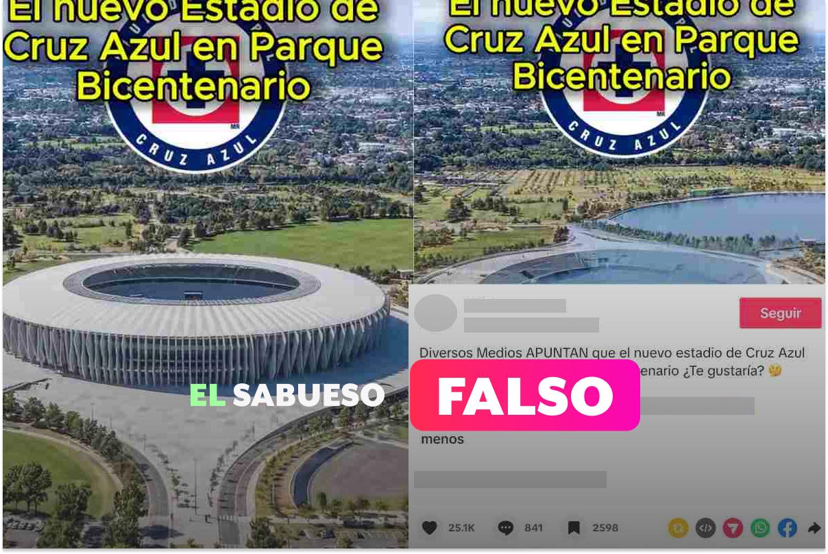 El estadio de futbol del equipo Cruz Azul no se construirá en el Parque Bicentenario de CDMX