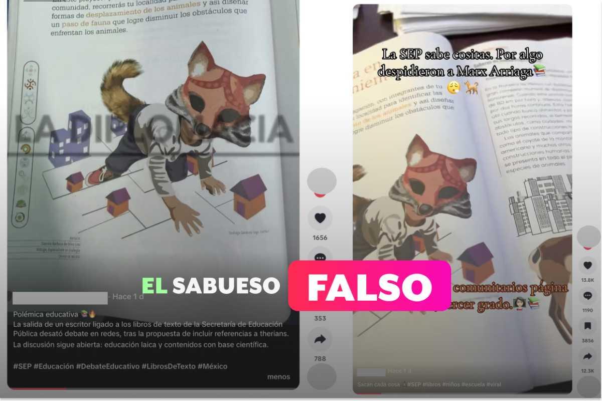 ¿Los libros de la SEP enseñan a ser “therian”? Es falso