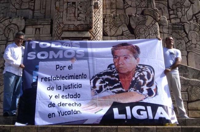Marchan en Yucatán para exigir liberación de abuela encarcelada