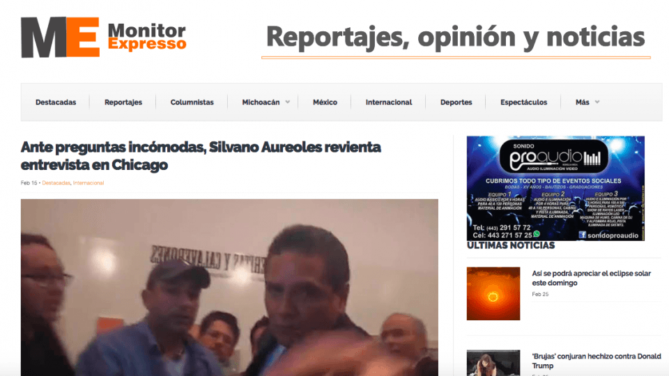 Censuran a periodista que se negó a quitar una nota del gobernador de Michoacán: Article 19