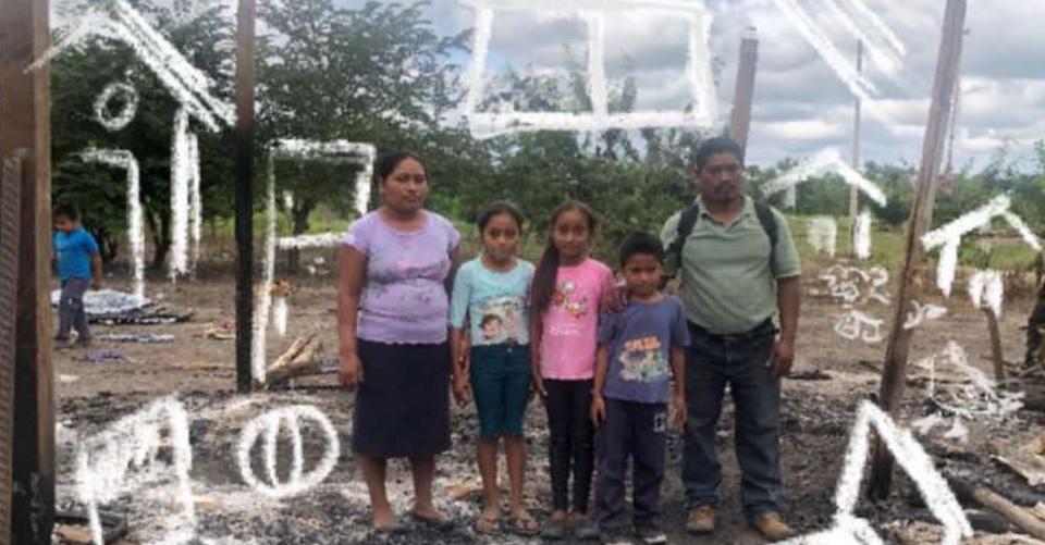 ONG acusan autoridades del desalojo forzoso de 20 familias en Socoltenango, Chiapas