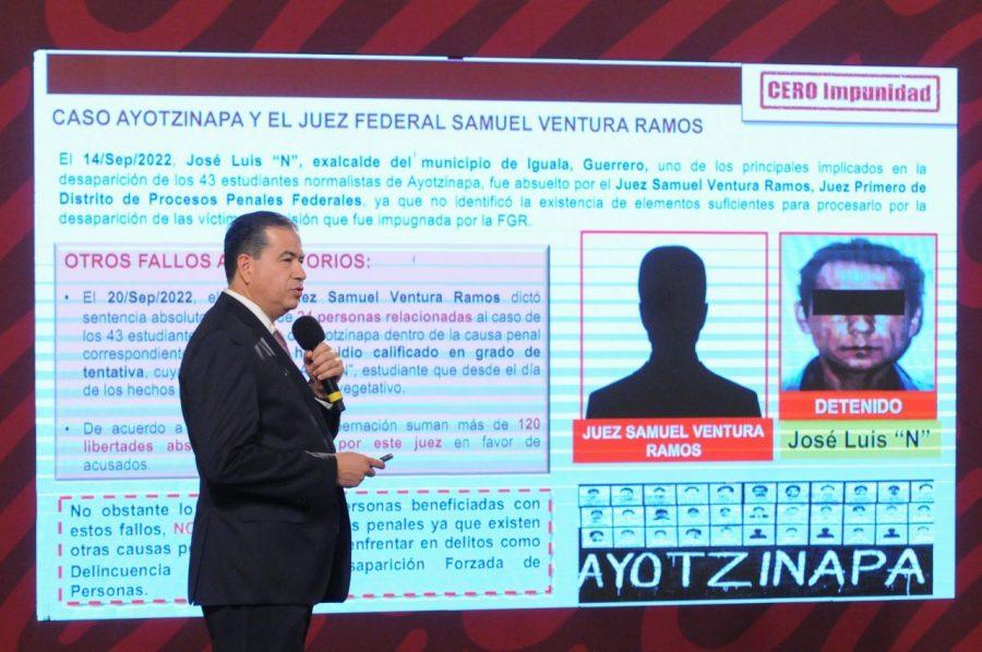 Gobierno presentará denuncia penal contra juez que absolvió a 24 imputados por caso Ayotzinapa