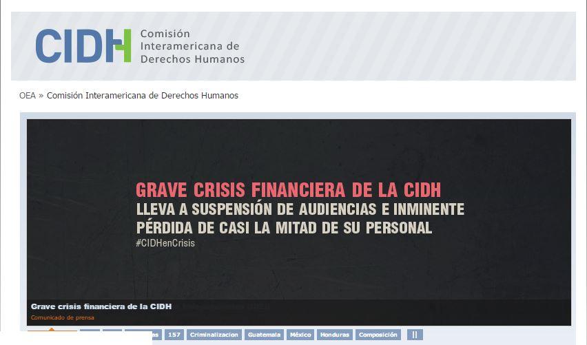 Comisión Interamericana de Derechos Humanos cesará a 40% de su personal por crisis financiera