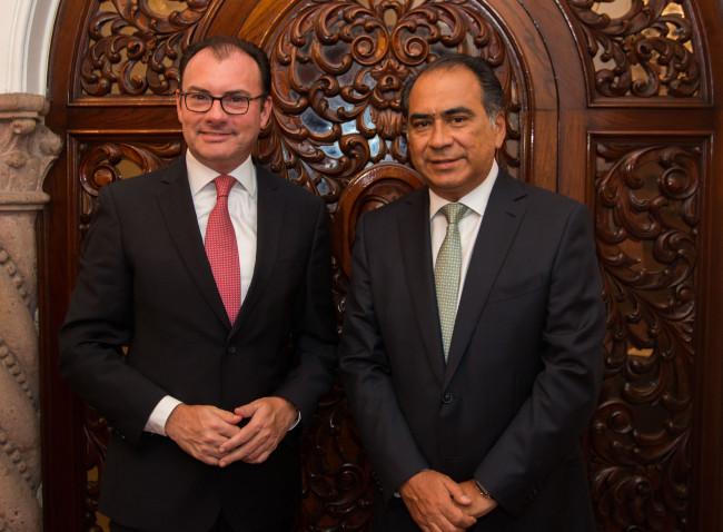 Videgaray se reúne con el gobernador electo de Guerrero