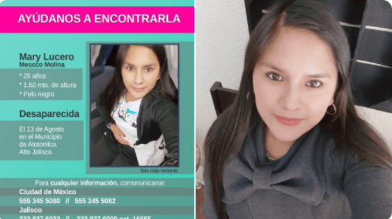 Mary Lucero, de Perú, desapareció en Jalisco, desde hace dos meses su familia no sabe de ella