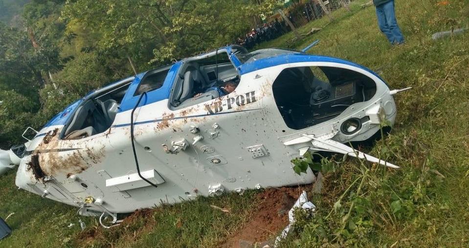 Detienen a policía acusado por la muerte de un piloto y la caída de un helicóptero en Edomex
