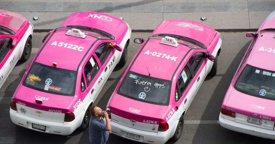 Estas son las zonas y el horario de la manifestación de taxistas en la CDMX