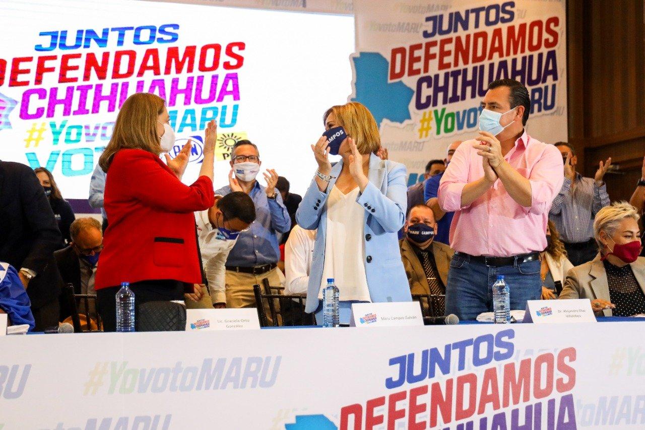 Candidata del PRI en Chihuahua pide a sus seguidores votar por Maru Campos, para ‘cerrarle el paso a Morena’