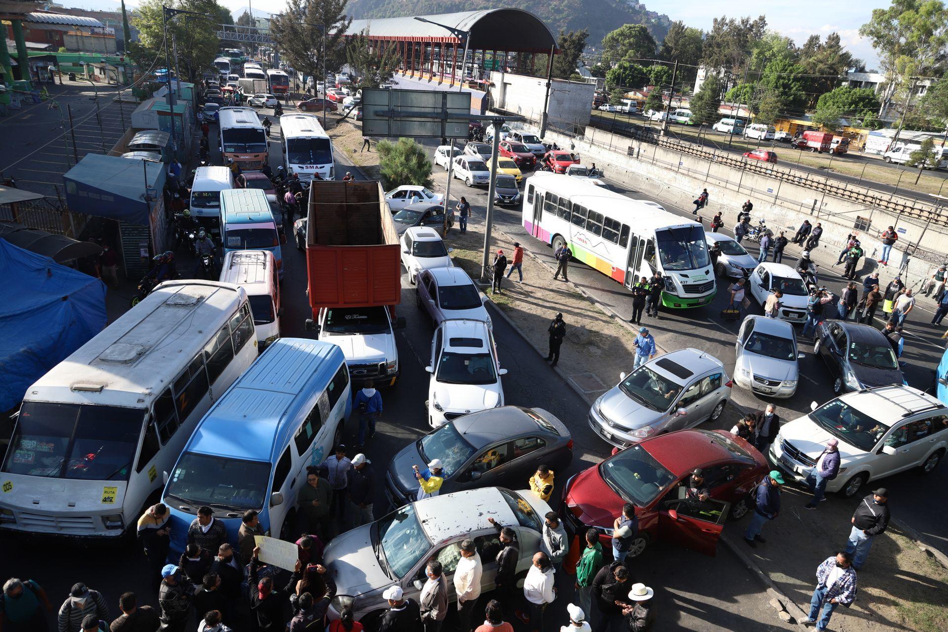 En imágenes: el bloqueo de transportistas y el caos en vialidades de CDMX