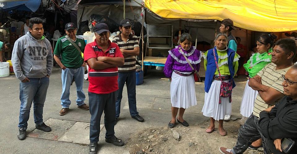 Campamento otomí en colonia Juárez teme desalojo; vecinos acusan inacción de autoridades