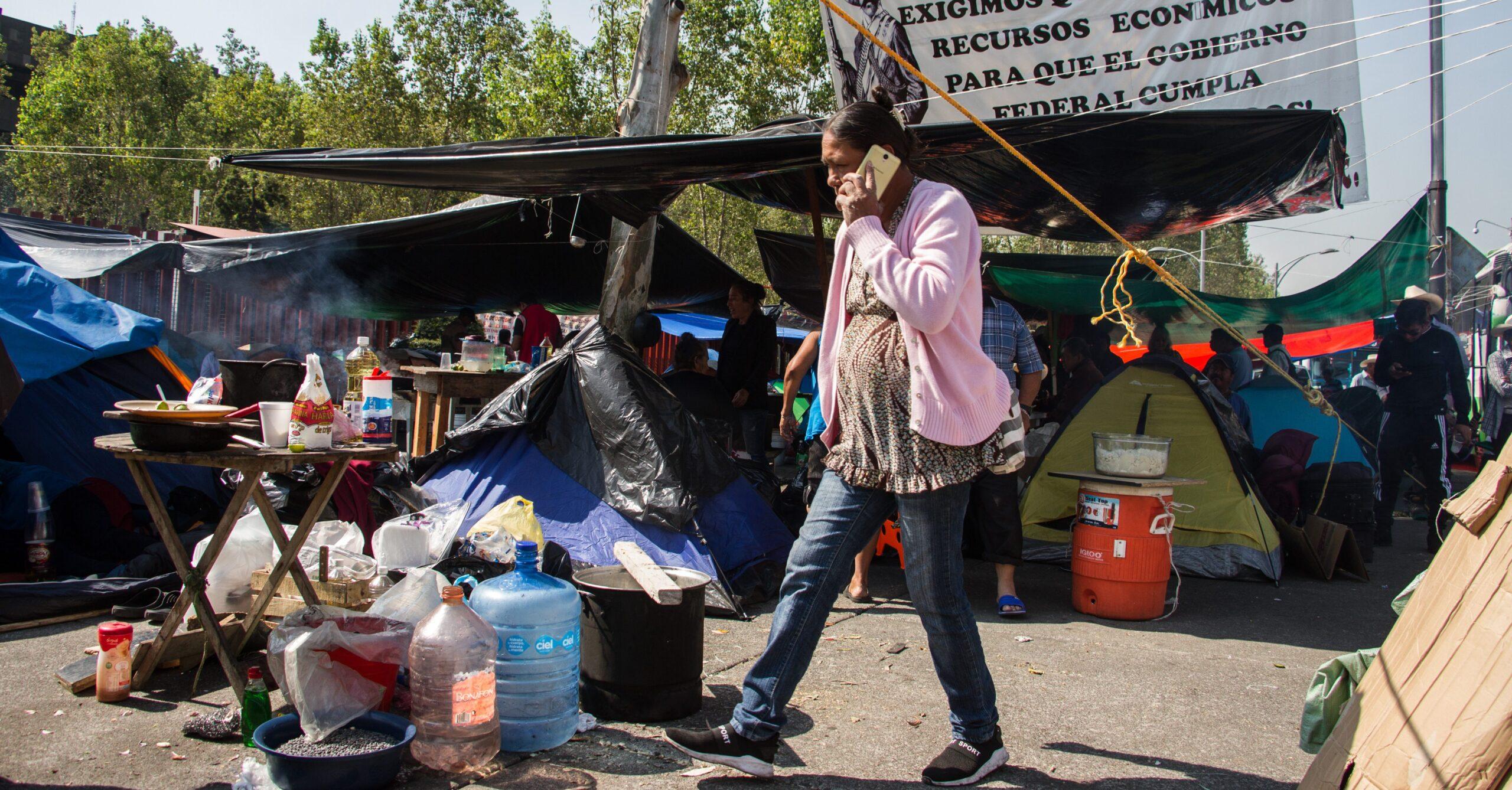 Campesinos dejan plantón en San Lázaro y anuncian alianza con el PAN por presupuesto