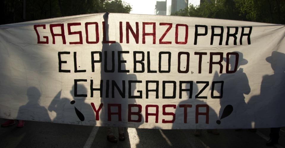 Así fue el noveno día de protestas contra el gasolinazo; exigen la renuncia de Peña Nieto
