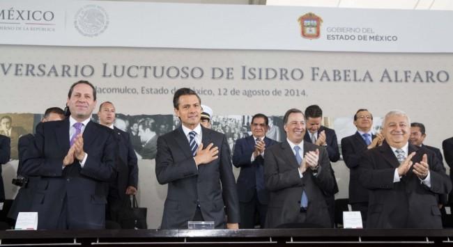Peña Nieto conmemora el 50 aniversario luctuoso de Isidro Fabela